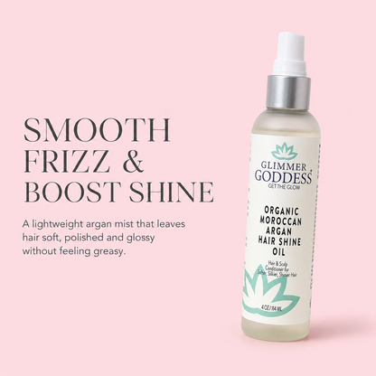 Organic Hair Shine Spray – Frizz Control & Hydrating - Trending Wellness Store