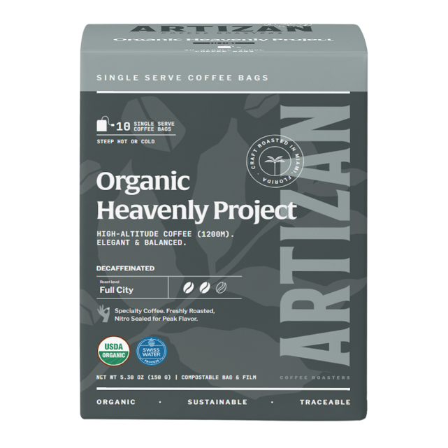 Organic Heavenly Project Decaf Coffee Singles - Trending Wellness Store
