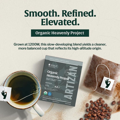 Organic Heavenly Project Decaf Coffee Singles - Trending Wellness Store