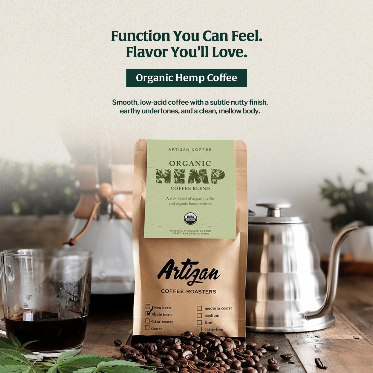 Organic Hemp Coffee Fusion - Trending Wellness Store