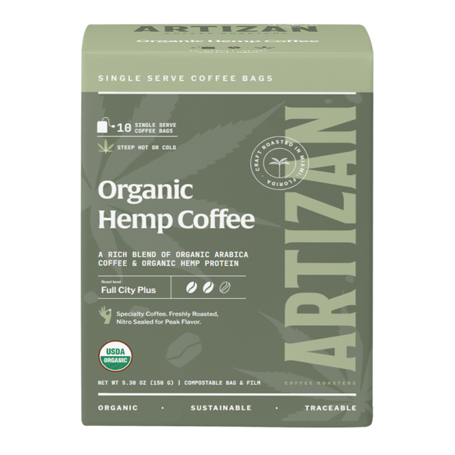 Organic Hemp Coffee Singles - Trending Wellness Store