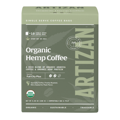 Organic Hemp Coffee Singles - Trending Wellness Store