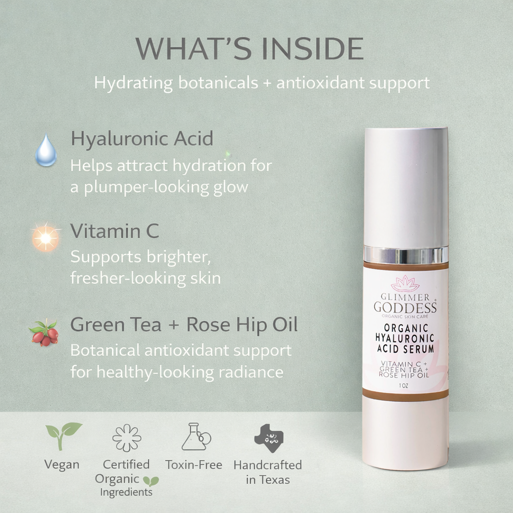 Organic Hyaluronic Acid Serum – Plumping Hydration 1 oz. - Trending Wellness Store