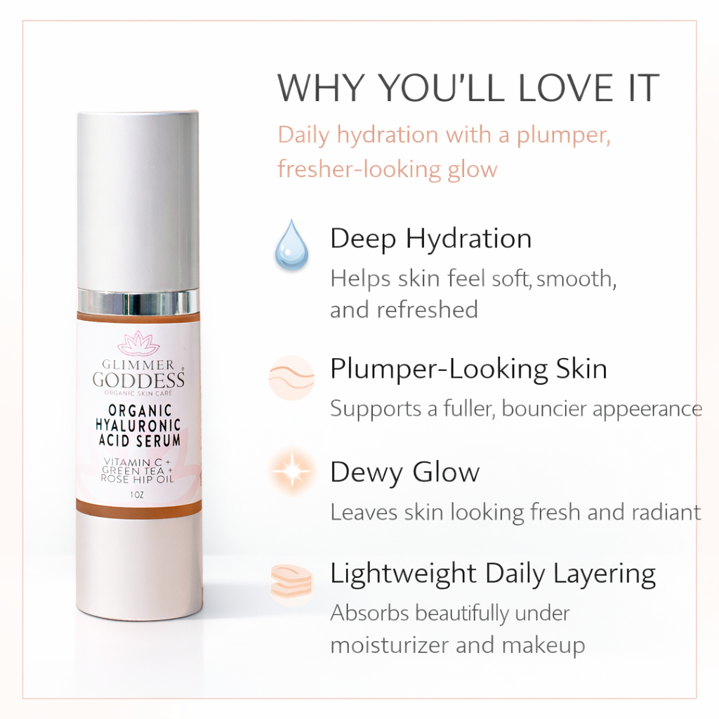 Organic Hyaluronic Acid Serum – Plumping Hydration 1 oz. - Trending Wellness Store