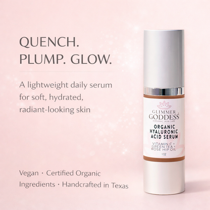 Organic Hyaluronic Acid Serum – Plumping Hydration 1 oz. - Trending Wellness Store