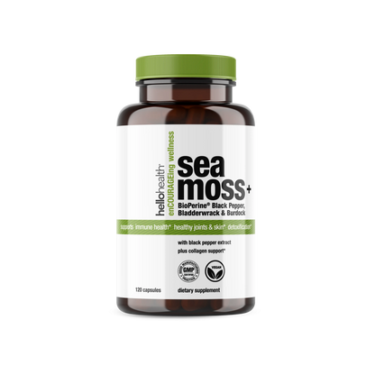Organic Irish Sea Moss, Organic Bladderwrack, Organic Burdock & Bioperine capsules - Trending Wellness Store