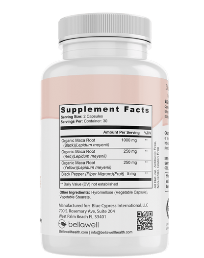 Organic Maca Root Complex by Bellawell - Trending Wellness Store