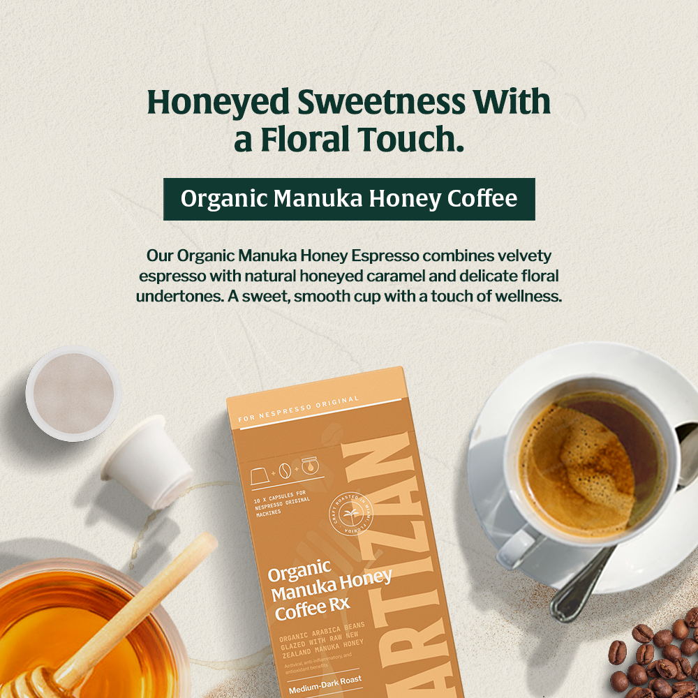 Organic Manuka Honey Coffee - Espresso - Trending Wellness Store