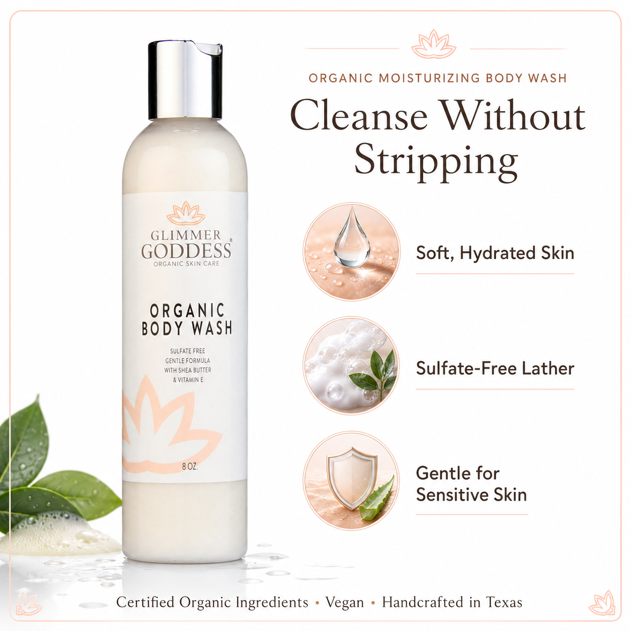 Organic Moisturizing Body Wash for Soft, Hydrated Skin - Trending Wellness Store