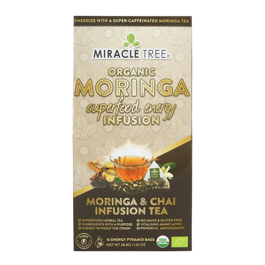Organic Moringa Energy Tea - Chai Spice - Natural Coffee Alternative - Trending Wellness Store