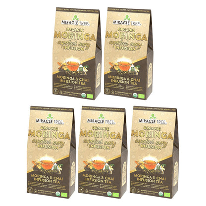 Organic Moringa Energy Tea - Chai Spice - Natural Coffee Alternative - Trending Wellness Store