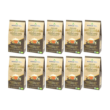 Organic Moringa Energy Tea - Chai Spice - Natural Coffee Alternative - Trending Wellness Store