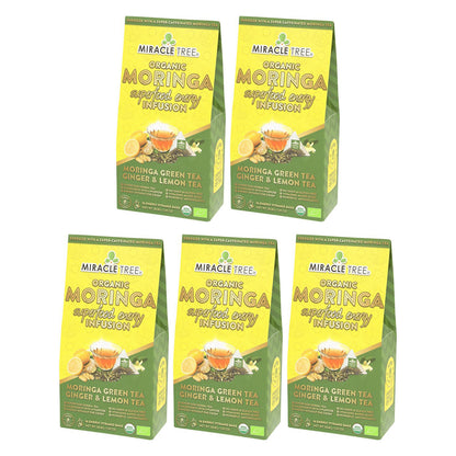 Organic Moringa Energy Tea - Ginger Lemon - Natural Coffee Alternative - Trending Wellness Store