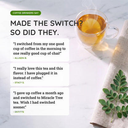 Organic Moringa Energy Tea - Grape Vanilla - Natural Coffee Alternative - Trending Wellness Store