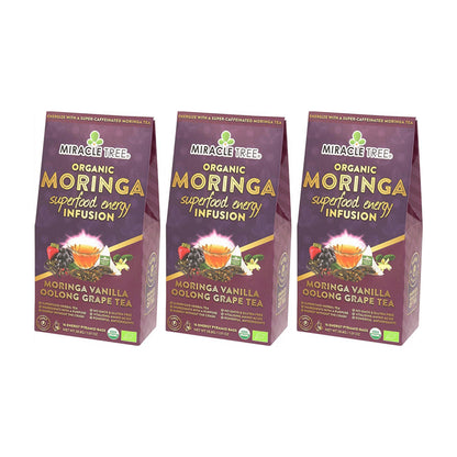 Organic Moringa Energy Tea - Grape Vanilla - Natural Coffee Alternative - Trending Wellness Store