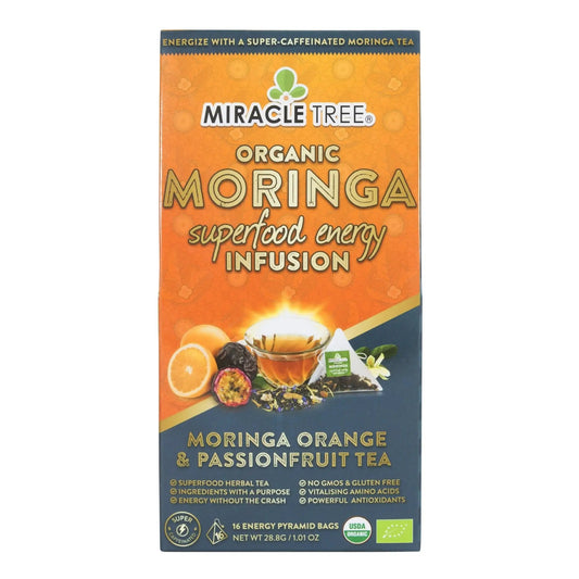 Organic Moringa Energy Tea - Orange Passionfruit - Natural Coffee Alternative - Trending Wellness Store