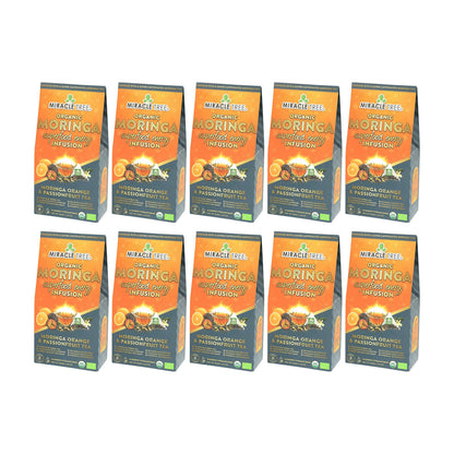 Organic Moringa Energy Tea - Orange Passionfruit - Natural Coffee Alternative - Trending Wellness Store