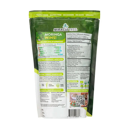 Organic Moringa Powder - 16oz Pouch (1 lb) - Trending Wellness Store