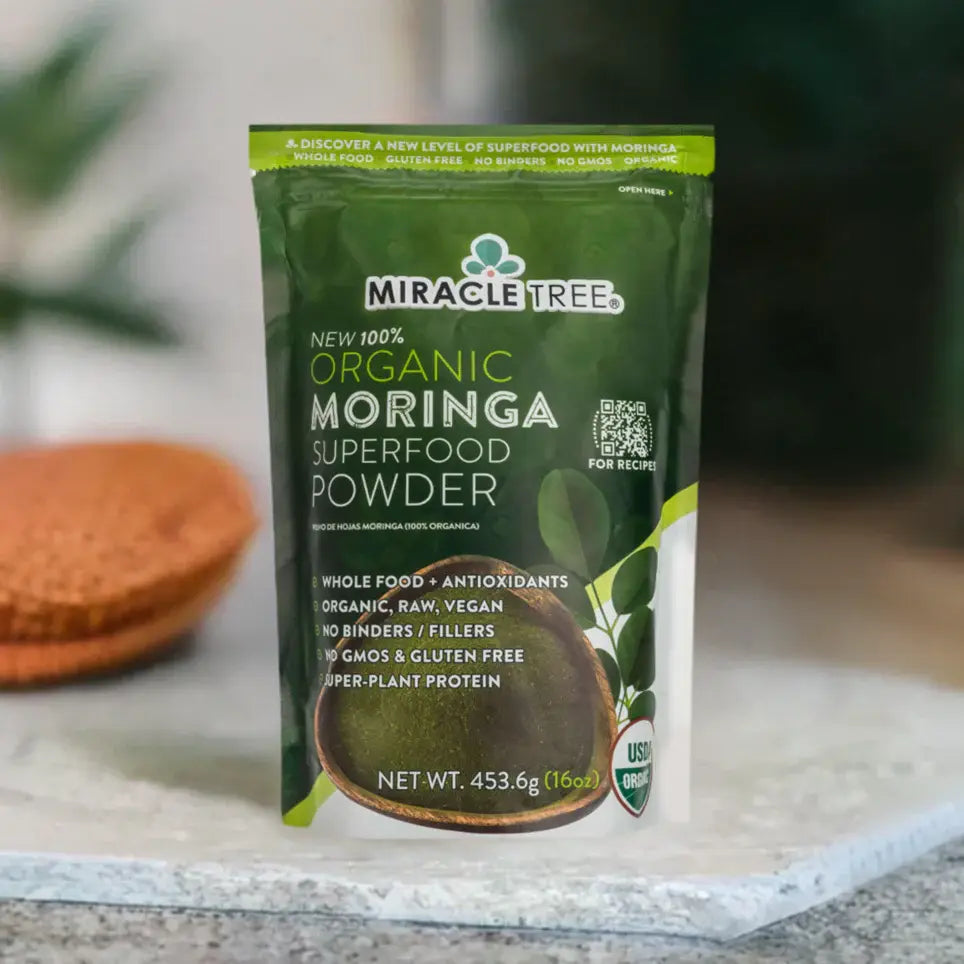 Organic Moringa Powder - 16oz Pouch (1 lb) - Trending Wellness Store