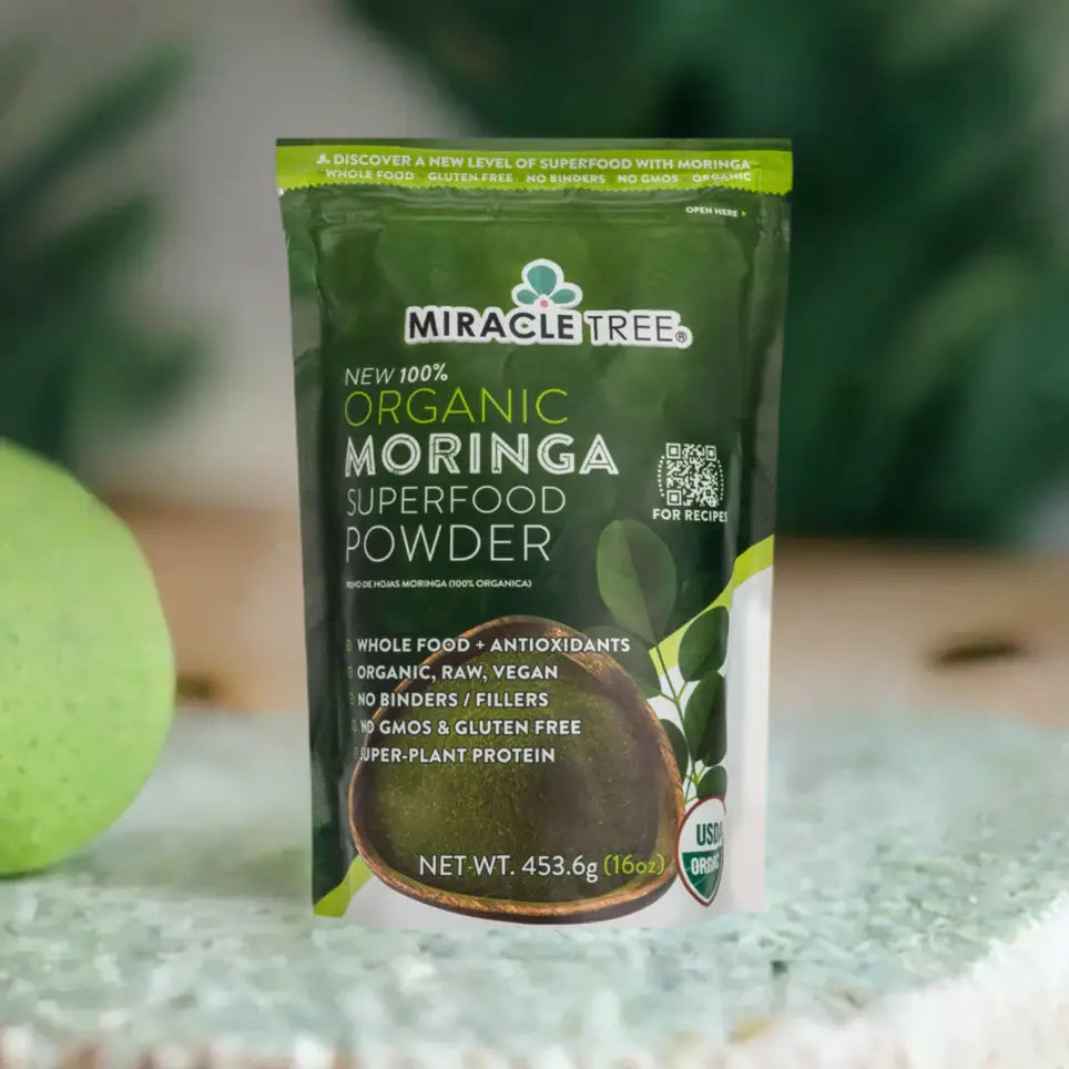 Organic Moringa Powder - 16oz Pouch (1 lb) - Trending Wellness Store