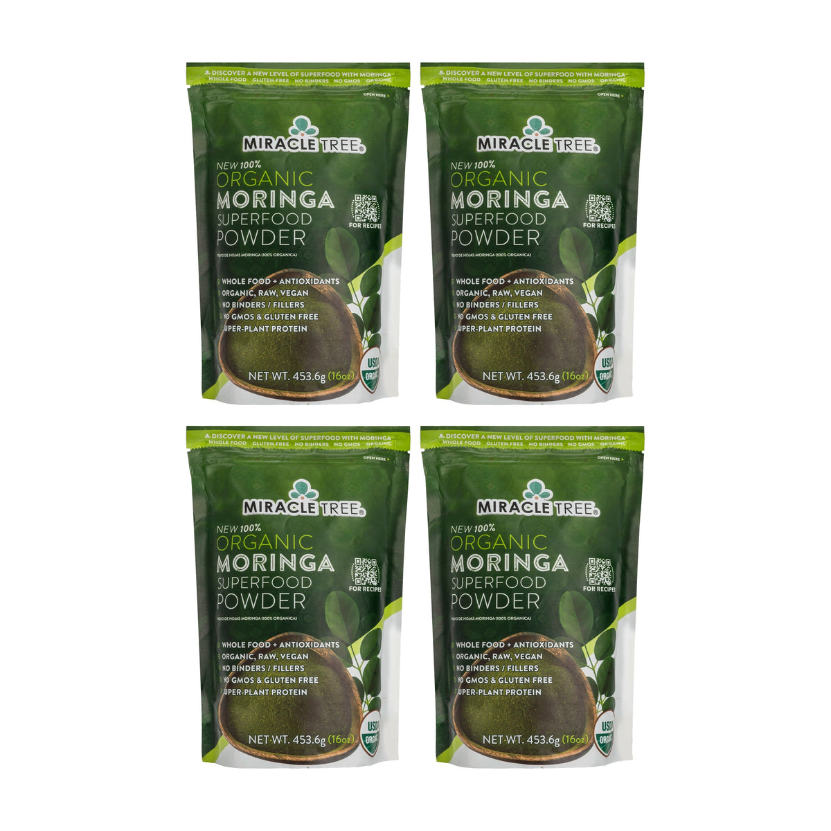 Organic Moringa Powder - 16oz Pouch - Trending Wellness Store