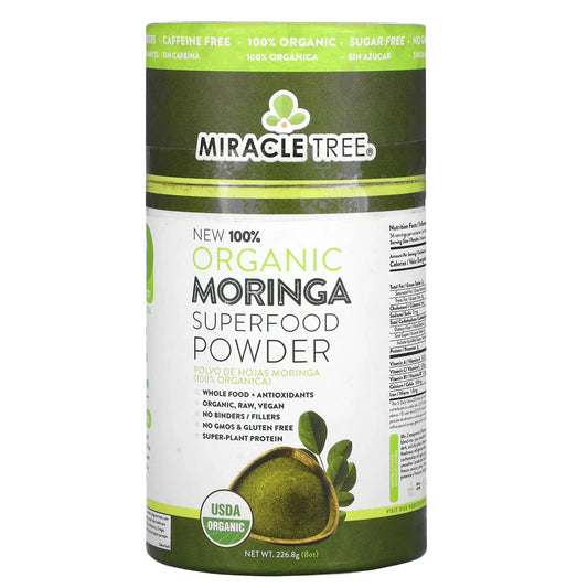 Organic Moringa Powder - 8oz Canister (0.5 lbs) - Trending Wellness Store