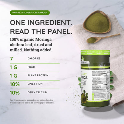 Organic Moringa Powder - 8oz Canister - Trending Wellness Store