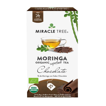 Organic Moringa Tea - Chocolate - Caffeine-Free Herbal Tea - Trending Wellness Store
