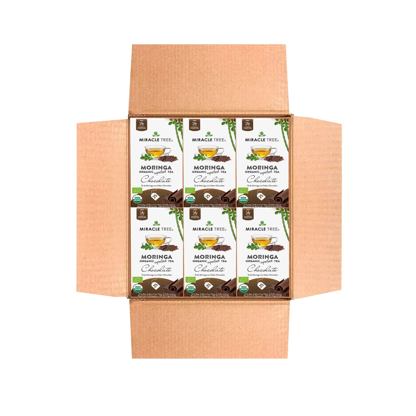 Organic Moringa Tea - Chocolate - Caffeine-Free Herbal Tea - Trending Wellness Store
