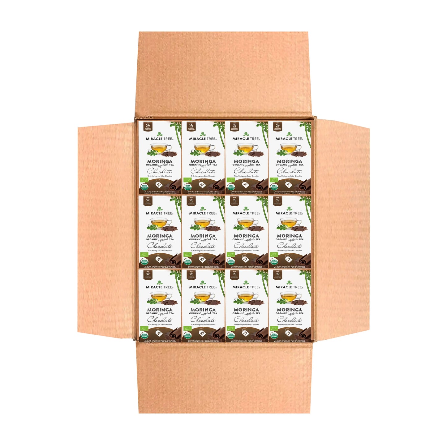 Organic Moringa Tea - Chocolate - Caffeine-Free Herbal Tea - Trending Wellness Store