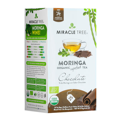 Organic Moringa Tea - Chocolate - Caffeine-Free Herbal Tea - Trending Wellness Store