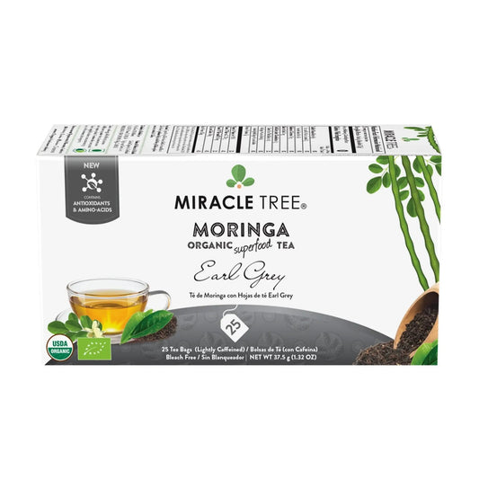Organic Moringa Tea - Earl Grey - Lightly Caffeinated Herbal Tea - Trending Wellness Store