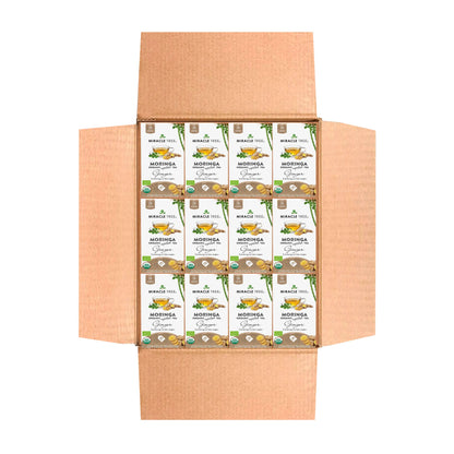 Organic Moringa Tea - Ginger - Caffeine-Free Herbal Tea - Trending Wellness Store