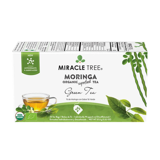 Organic Moringa Tea - Green Tea - Decaffeinated Herbal Tea - Trending Wellness Store