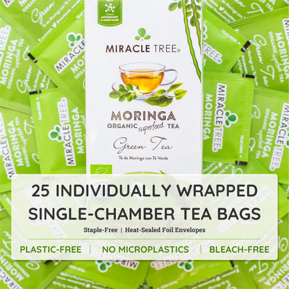 Organic Moringa Tea - Green Tea - Decaffeinated Herbal Tea - Trending Wellness Store