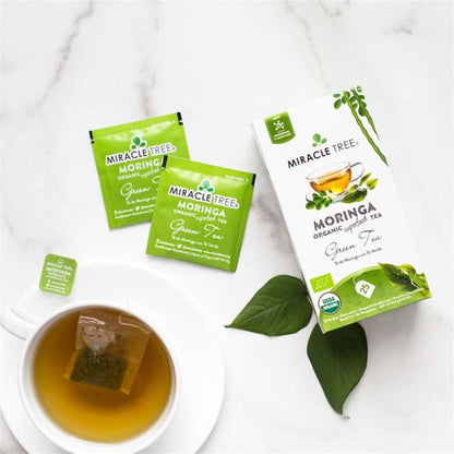 Organic Moringa Tea - Green Tea - Decaffeinated Herbal Tea - Trending Wellness Store