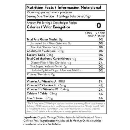 Organic Moringa Tea - Lemon - Caffeine-Free Herbal Tea - Trending Wellness Store