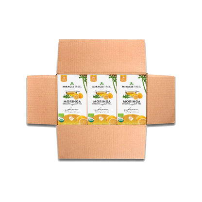 Organic Moringa Tea - Lemon - Caffeine-Free Herbal Tea - Trending Wellness Store