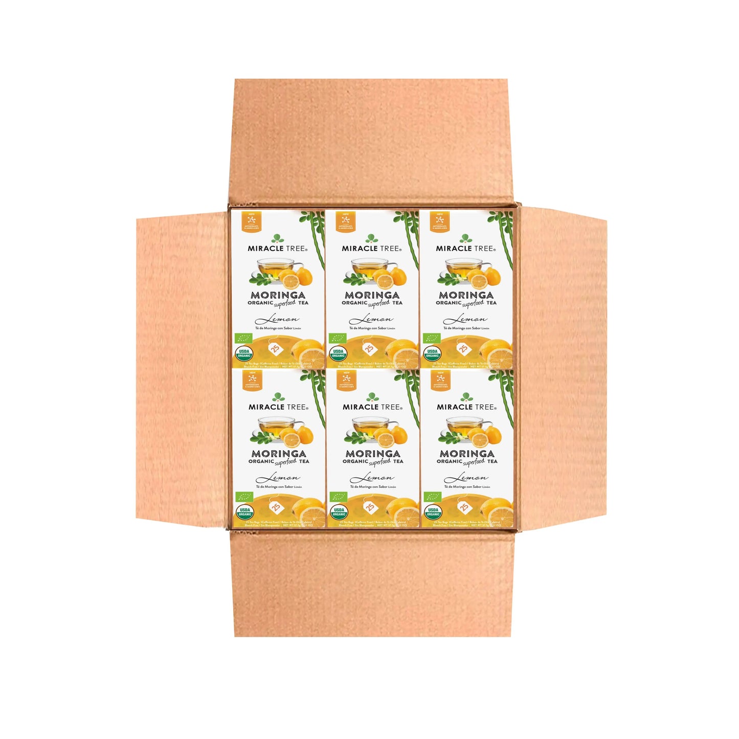 Organic Moringa Tea - Lemon - Caffeine-Free Herbal Tea - Trending Wellness Store