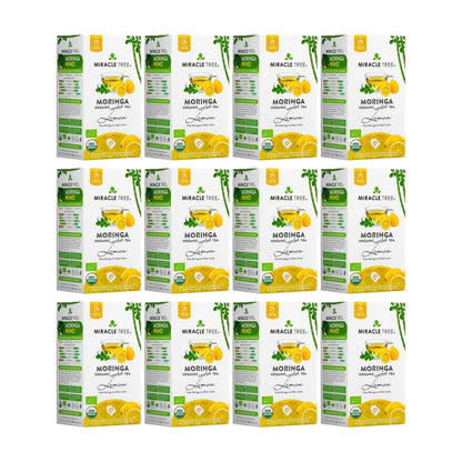 Organic Moringa Tea - Lemon - Caffeine-Free Herbal Tea - Trending Wellness Store