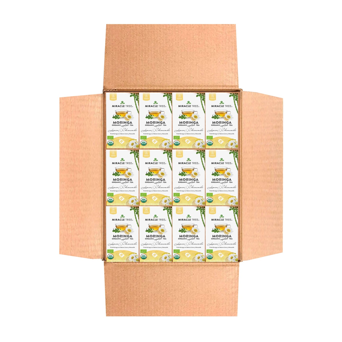 Organic Moringa Tea - Lemon & Chamomile - Caffeine-Free Herbal Tea - Trending Wellness Store