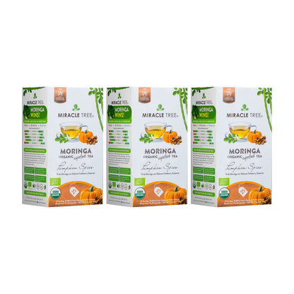 Organic Moringa Tea - Pumpkin Spice - Caffeine-Free Herbal Tea - Trending Wellness Store