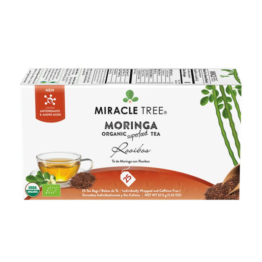 Organic Moringa Tea - Rooibos - Caffeine-Free Herbal Tea - Trending Wellness Store