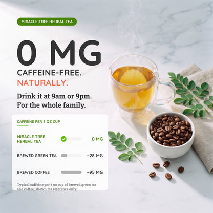 Organic Moringa Tea - Rooibos - Caffeine-Free Herbal Tea - Trending Wellness Store