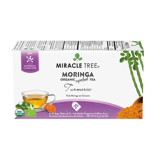Organic Moringa Tea - Turmeric - Caffeine-Free Herbal Tea - Trending Wellness Store