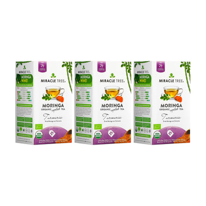 Organic Moringa Tea - Turmeric - Caffeine-Free Herbal Tea - Trending Wellness Store