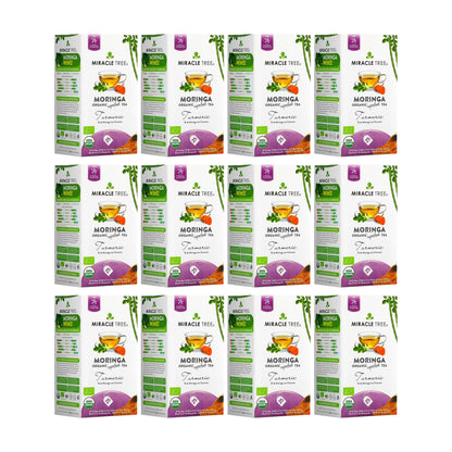 Organic Moringa Tea - Turmeric - Caffeine-Free Herbal Tea - Trending Wellness Store