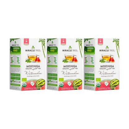 Organic Moringa Tea - Watermelon - Caffeine-Free Herbal Tea - Trending Wellness Store