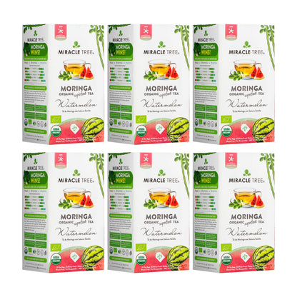 Organic Moringa Tea - Watermelon - Caffeine-Free Herbal Tea - Trending Wellness Store