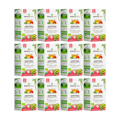 Organic Moringa Tea - Watermelon - Caffeine-Free Herbal Tea - Trending Wellness Store